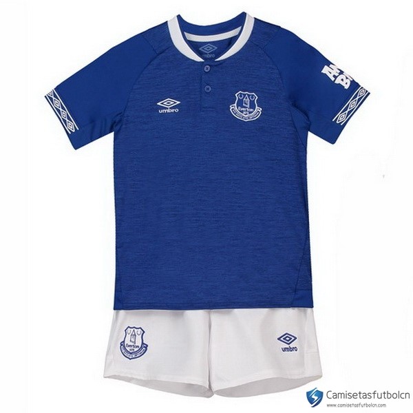 Camiseta Everton Primera equipo Niño 2018-19 Azul Blanco
